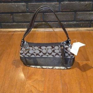 Authentic Signature Coach Mini Handbag NWT